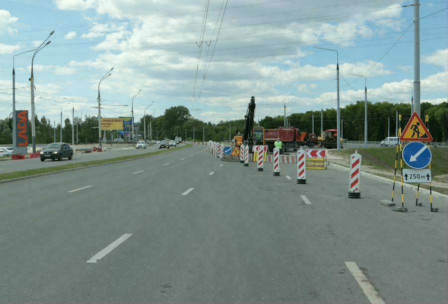 В Брянске началось строительство разворотного кольца на Московском проспекте